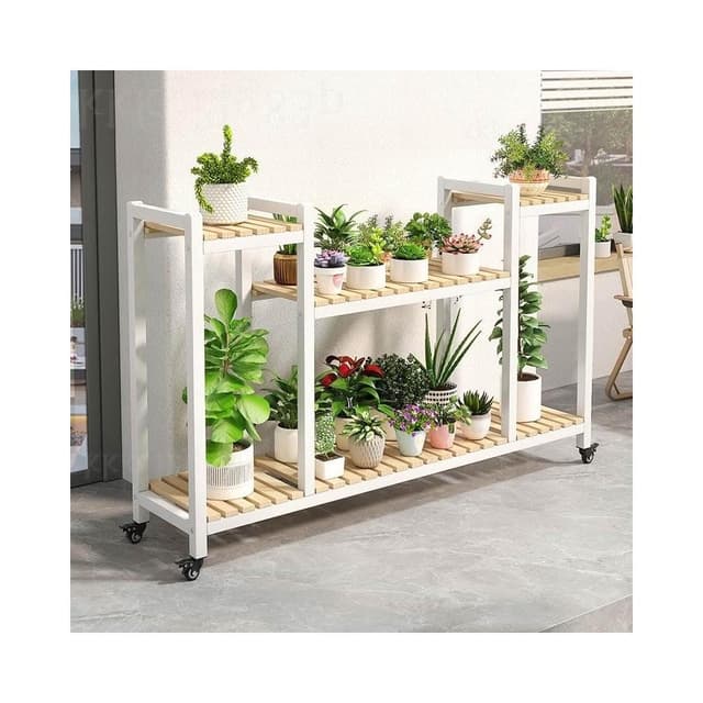 陽台花架 置物架 可移動多肉花盆架 落地式多層階梯式花架 戶外花盆架 盆栽架 多肉花架 植物架 室內