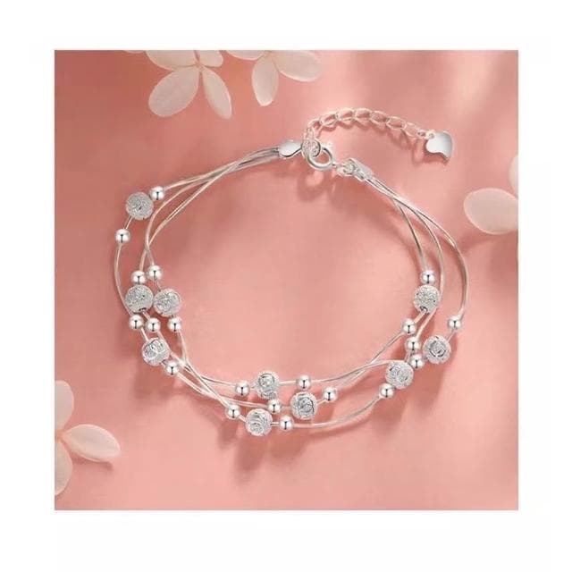 999純銀三生三世足銀手鏈送女朋友ins百搭小眾