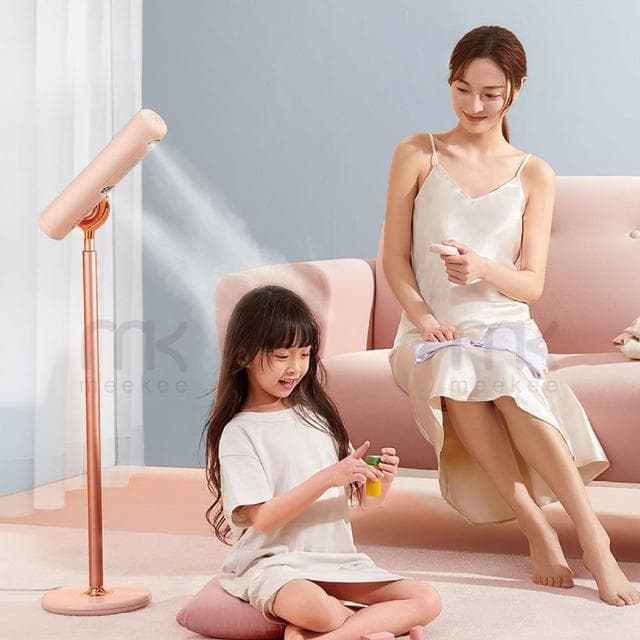 【meekee】【官方直營 現貨】小嵐 粉色立式吹風機｜負離子速乾 免手持( MK-DRYER-1)