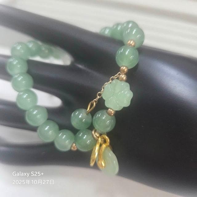 玉石葫蘆吊飾手鍊、玉石錢幣吊飾手鍊