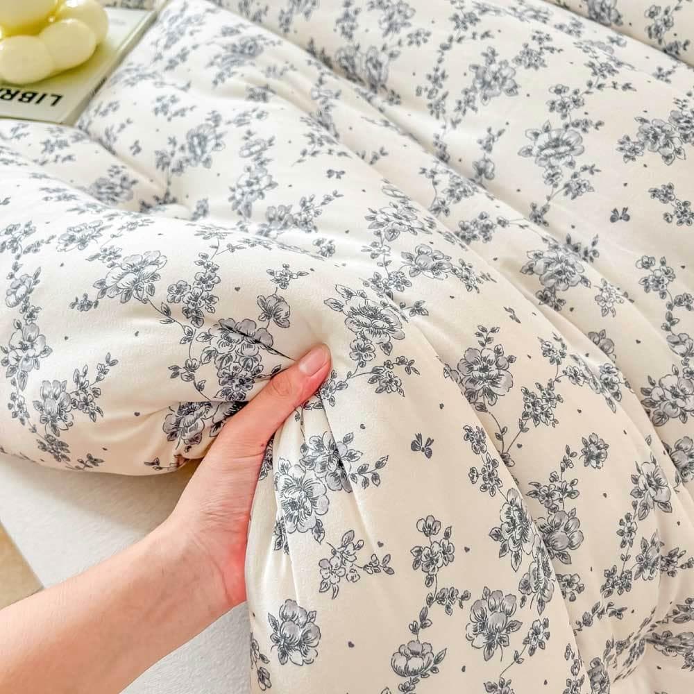 【沐眠生活家】👍韓版針織雲朵絨可水洗暖暖被-雙人/180x210cm  棉被 被子 可機洗不跑棉 保暖冬被 棉被  情人節禮物