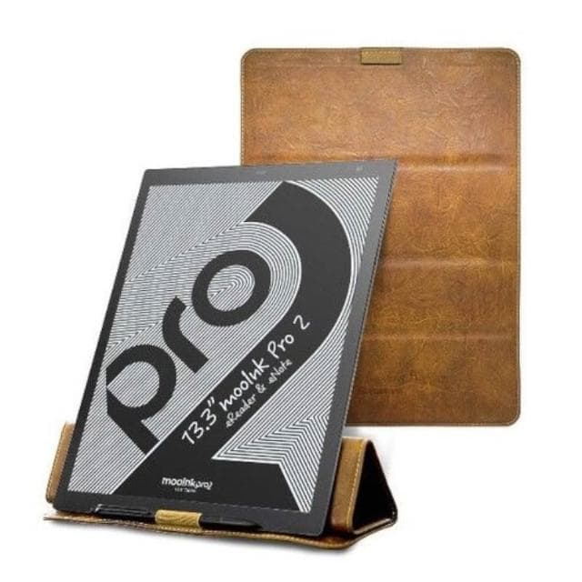 Readmoo讀墨 13.3 吋折疊皮套-棕/遠山綠