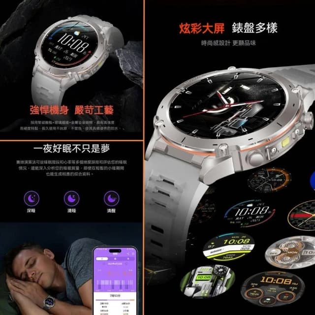 【APOLLO】阿波羅 GPS101豪華款智慧手錶 【AMOLED+GPS衛星定位】戶外運動手錶 氣壓海拔 指南針 獨立手電筒 爬山循跡