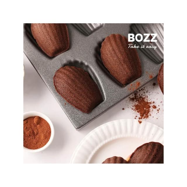 【BOZZ 包仔仔】[創新研發阻糖配方] 燕麥瑪德蓮 巧克力(6入/盒) BOZZ 包仔仔