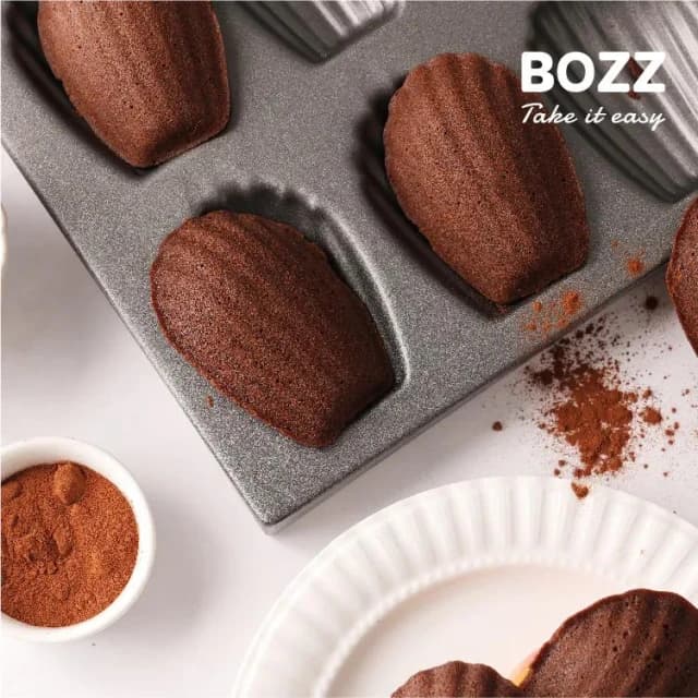 【BOZZ 包仔仔】[創新研發阻糖配方] 燕麥瑪德蓮 巧克力(6入/盒) BOZZ 包仔仔