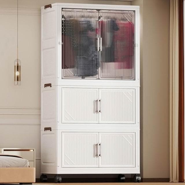 折疊式收納櫃兒童衣櫃寶寶衣物玩具儲物櫃家用臥室嬰兒房塑料衣櫃