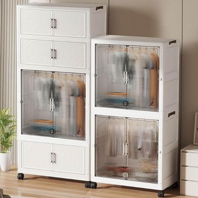 折疊式收納櫃兒童衣櫃寶寶衣物玩具儲物櫃家用臥室嬰兒房塑料衣櫃