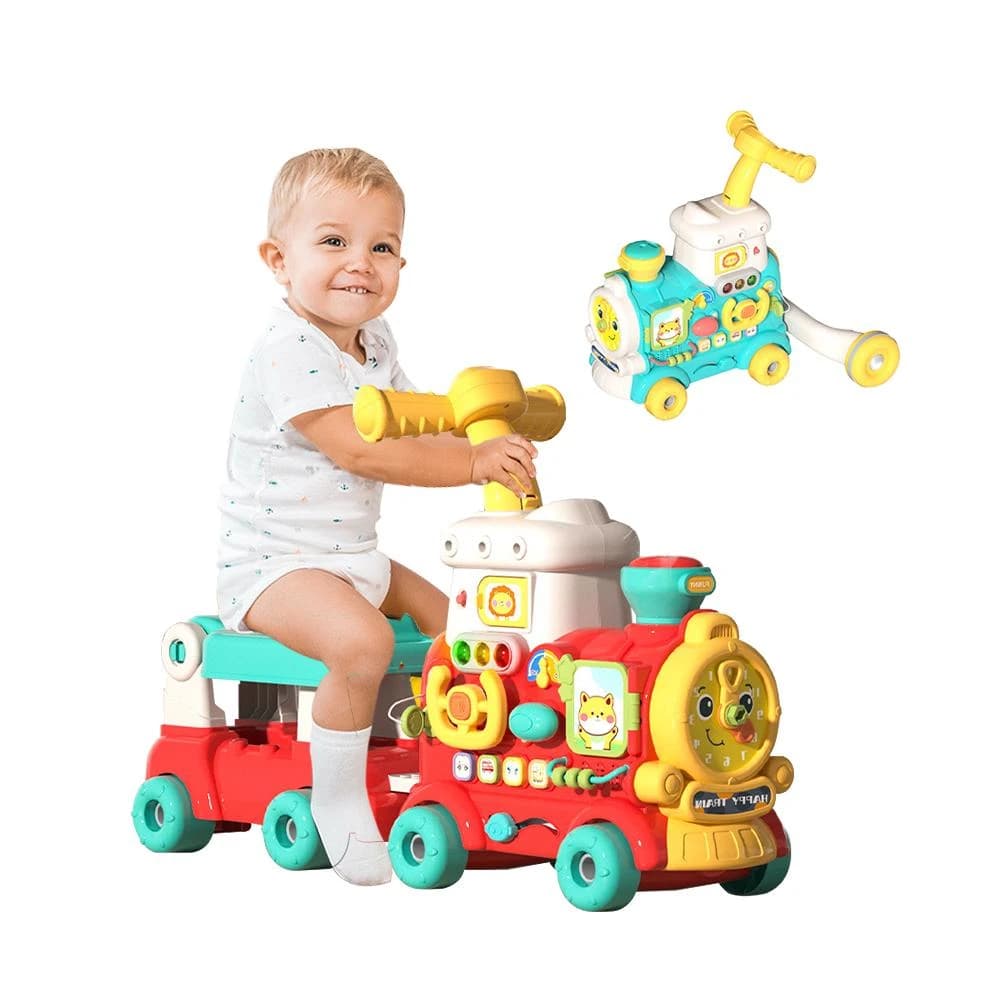 【JoyBaby】5合1多功能蒸氣火車 學步車 益智聲光擰螺絲玩具 生日禮物 益智玩具