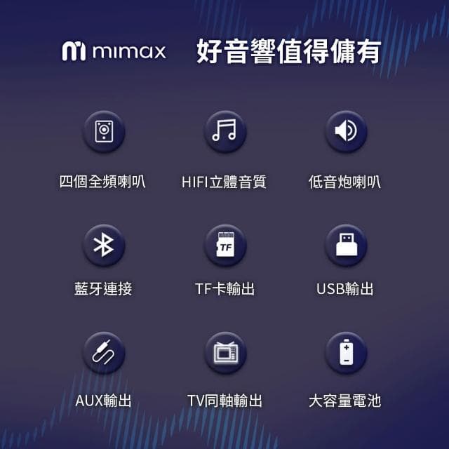 【mimax 米覓】電視聲霸Live1T 音響 聲霸 喇叭 SoundBar 藍芽喇叭 家庭影院
