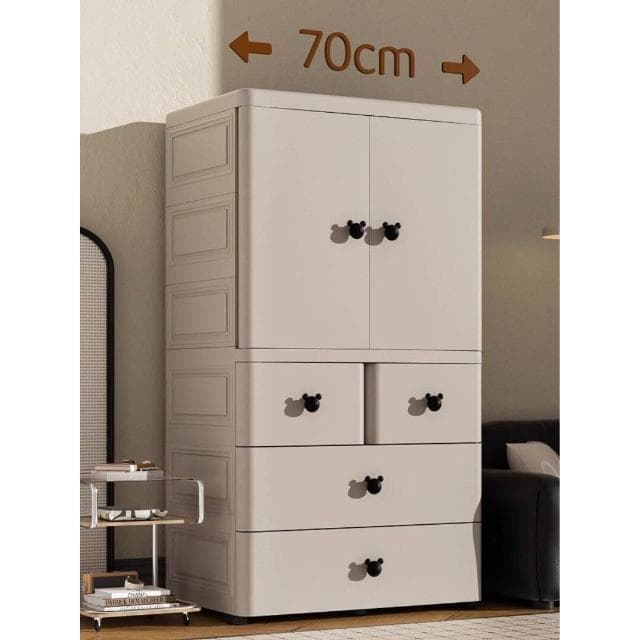 70/80cm特大加厚寶寶衣櫃嬰兒收納櫃簡易兒童衣櫥衣服整理儲物櫃