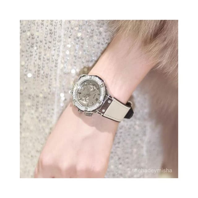 君君優選 2025新款女士手錶正品大錶盤名牌高級感輕奢小衆ins網紅學生手錶