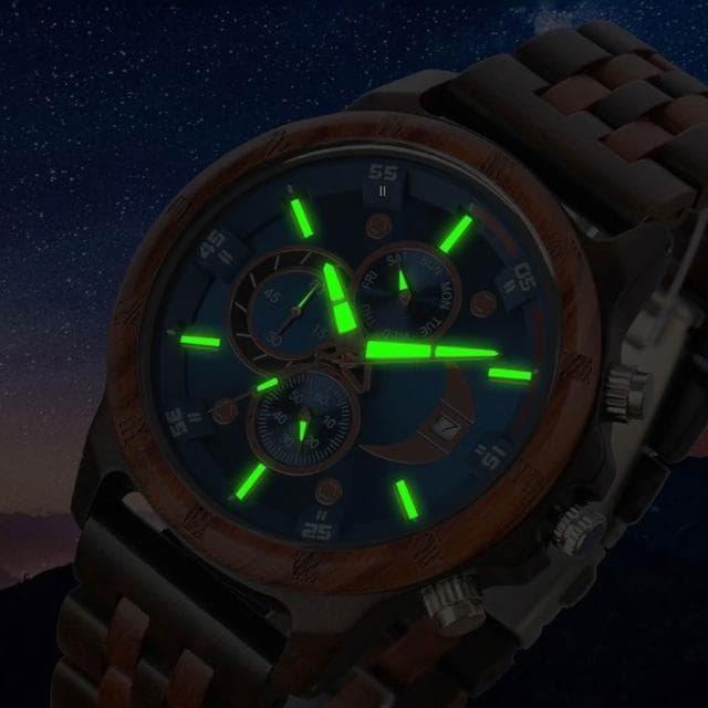 【LEEHER】手錶/木質腕錶/木頭錶/石英錶/腕錶/檀木錶帶/男生手錶/檀木手錶/木錶/指針手錶/檀木石英錶/