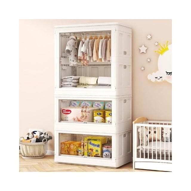 寶寶衣櫃 嬰兒收納櫃 兒童小衣櫥 衣服整理櫃 塑料傢用簡易儲物櫃 