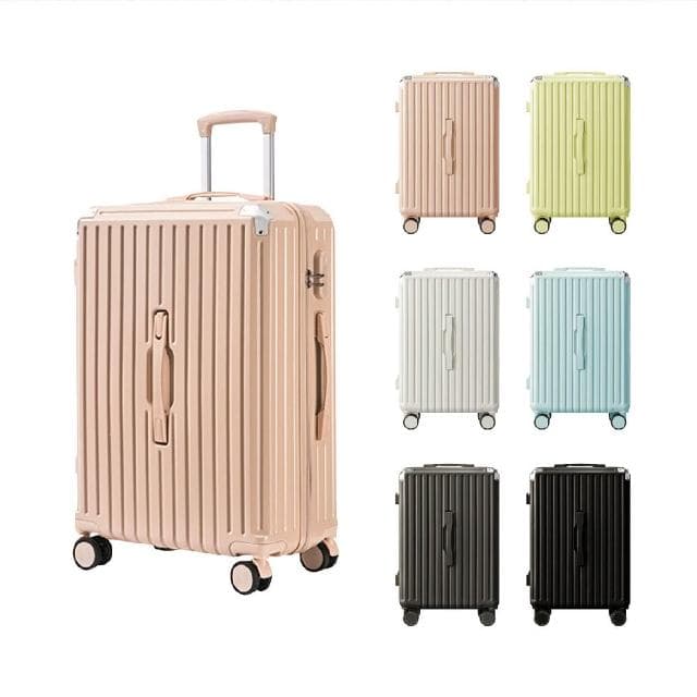 【路比達】★  BYC 24吋杯架行李箱 奶油風 掛勾腳丁旅行箱☆兒樂
