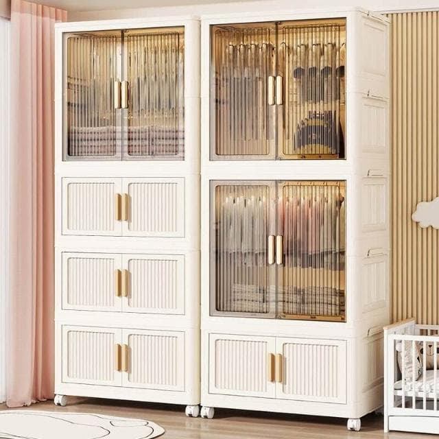 牧牧精品 免安裝兒童衣櫃寶寶衣服收納櫃嬰兒小衣櫥多層塑料家用整理儲物櫃