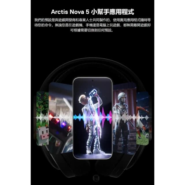 【Steelseries 賽睿】Steelseries 賽睿 Arctis Nova 5 無線耳機 快速充電 收放式麥克風 多平台相容 耳麥 耳機麥克風