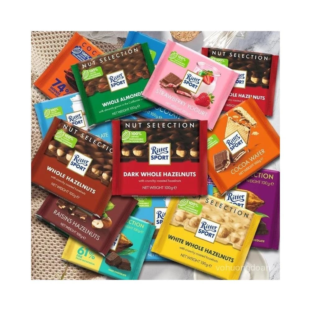 心心相印 【30天熱銷1238件】5塊裝正品德國進口瑞特滋瑞特斯波德巧克力夾心榛子網紅零食排塊