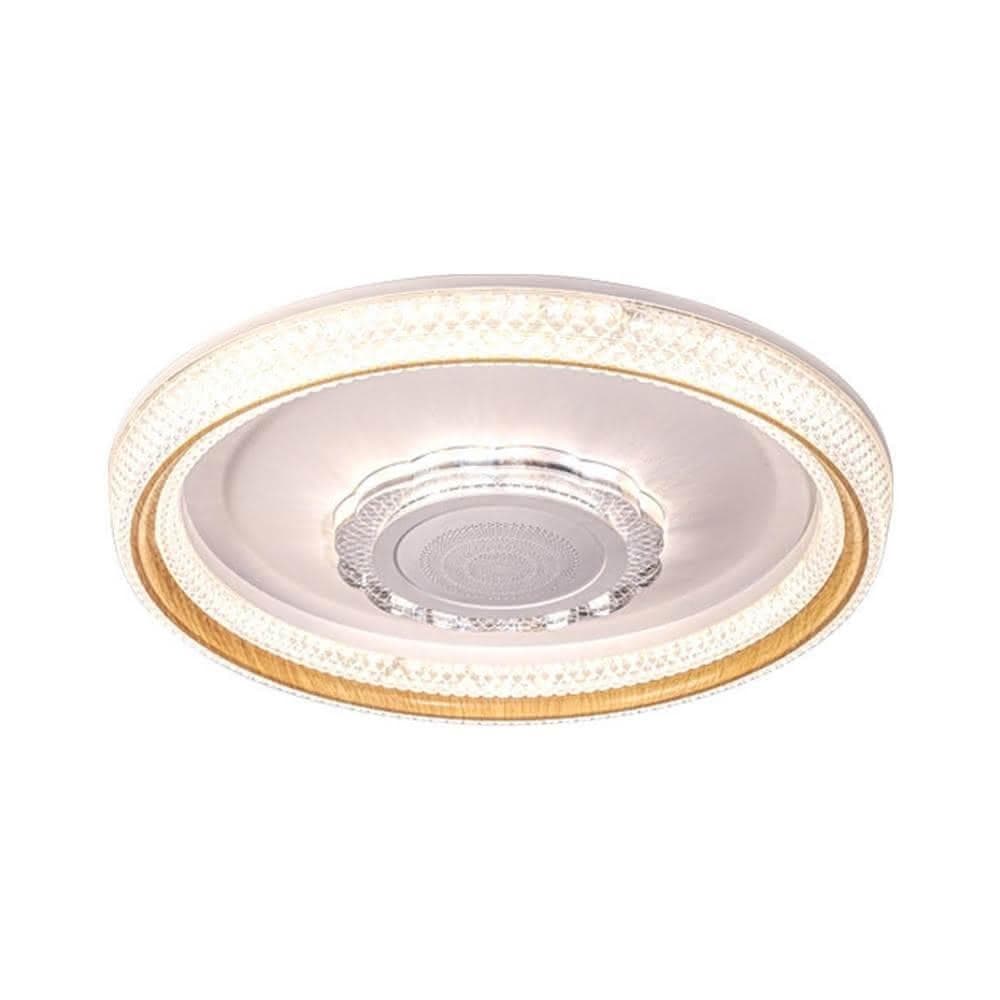 【MOOG 沐格】(福利特惠價）新款圓形藍牙音樂吸頂燈 110V日式音響燈 無極調光臥室燈 圓形吸頂燈 支持三色變光 現貨