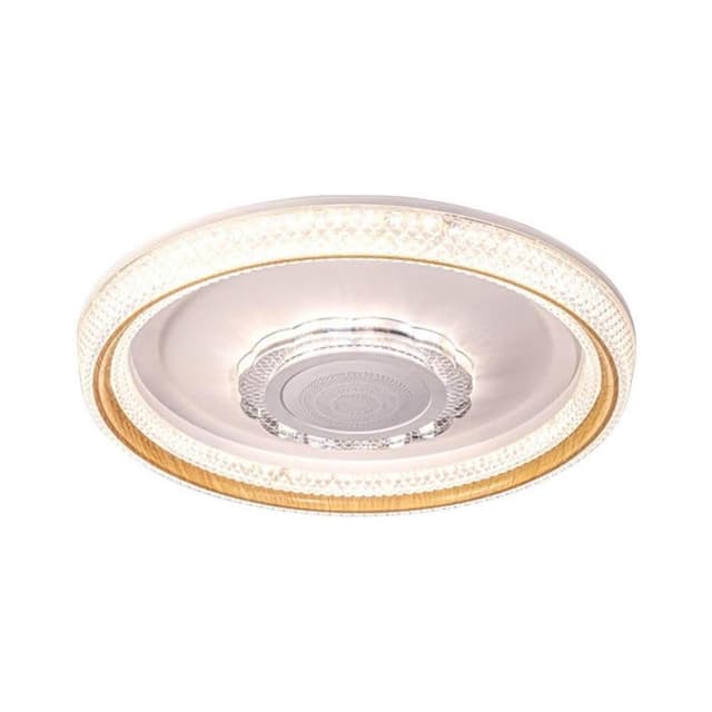 【MOOG 沐格】(福利特惠價）新款圓形藍牙音樂吸頂燈 110V日式音響燈 無極調光臥室燈 圓形吸頂燈 支持三色變光 現貨