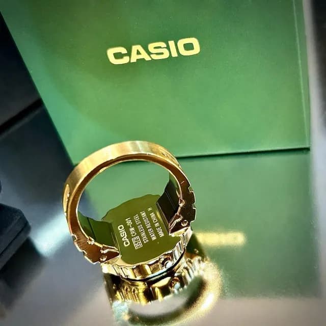 【CASIO 卡西歐】CRW-001G-9 金色 戒指手錶