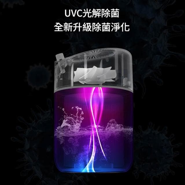 【Felsted 菲仕德】無霧桌面空氣加濕器（淨化加濕二合一 抗菌濾網 不挑水質 噴霧機 靜音加濕機 補水空氣凈化器）