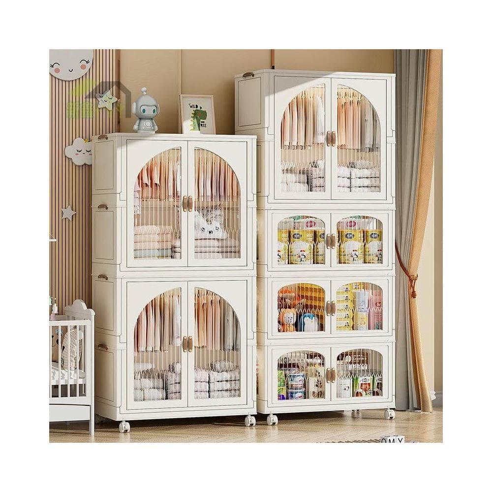 免安裝寶寶衣櫃 嬰兒小衣櫥 臥室衣服塑料收納櫃 寶寶 零食 玩具收納箱 儲物櫃收納箱 收納櫃 折疊收納箱 收納架置物箱