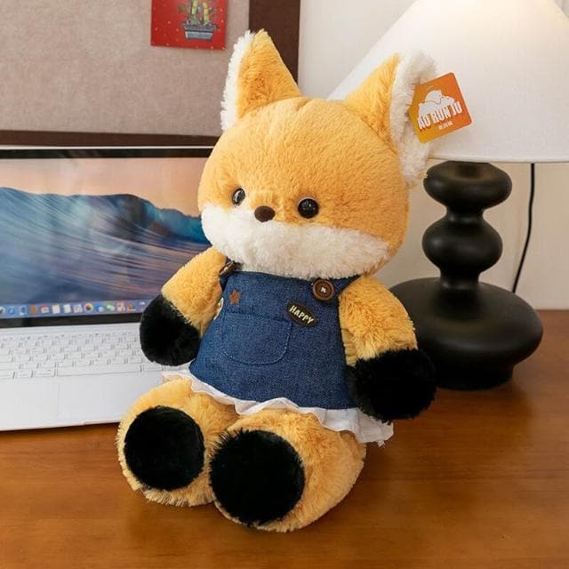 森林跑跑小狐貍玩偶可愛大灰狼毛絨公仔女孩睡覺抱枕娃娃生日禮物