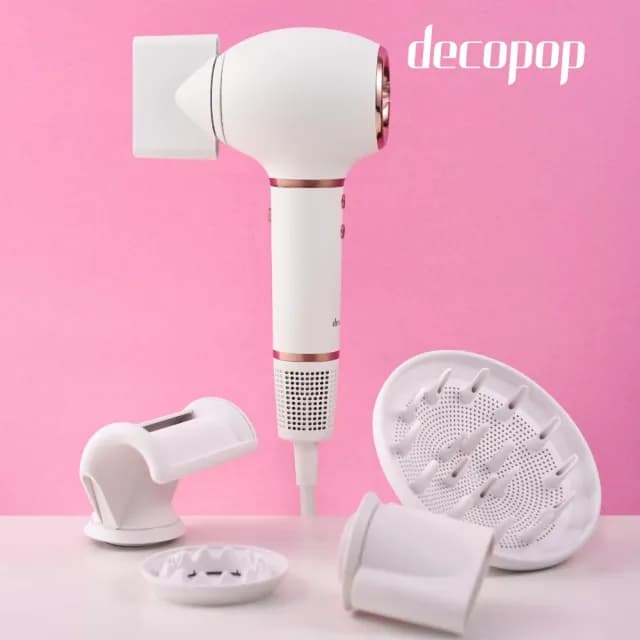 【decopop】美型負離子吹風機-兩色可選 DP-801