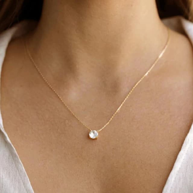 【CReAM】Regina施華洛元素水晶鋯石項鍊 金色銀色(生日 禮物 送禮 禮盒)