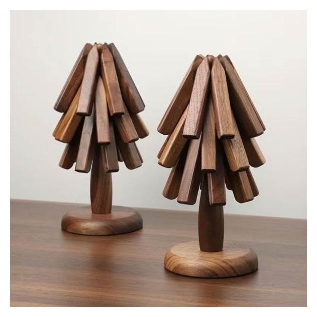 黑胡桃 實木隔熱墊 餐桌擺件 一棵樹 防燙 隔熱墊 杯墊 鍋墊 創意 小樹隔熱墊 喬遷禮物 生日禮物 禮物