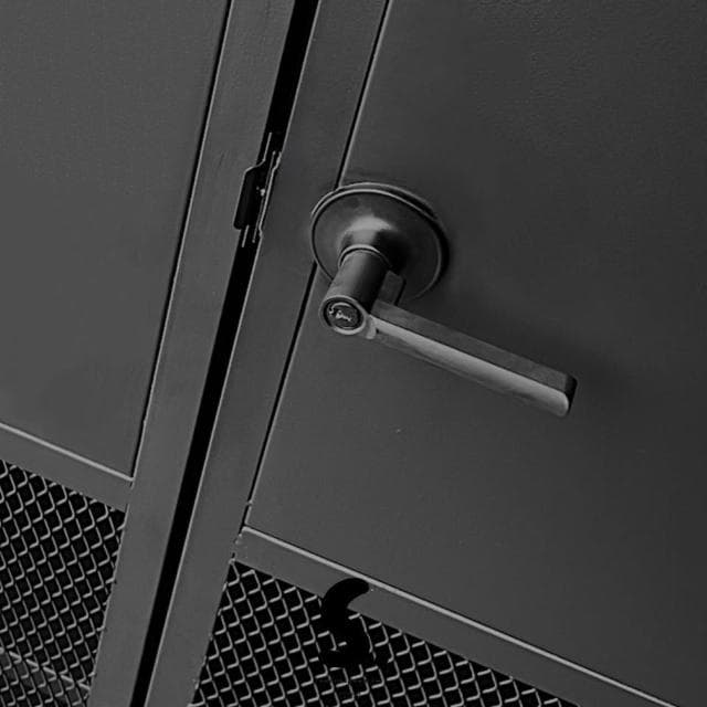 大型網櫃.消光黑收納櫃.菱格造型櫃.工業風系列.鐵件製造.傢俱