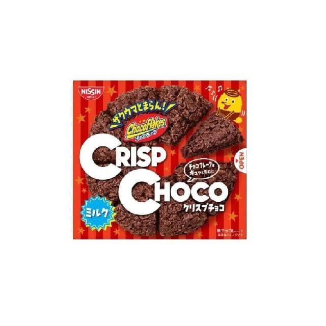 【NISSIN 日清】(短效特價)+爆買日本+ CRISP CHOCO 牛奶可可 /咖啡歐蕾風味 脆餅 巧克力脆片 大耳狗 日本進口