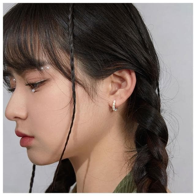 【HaNA 梨花】韓國甜美小菊女孩．圈圈耳環