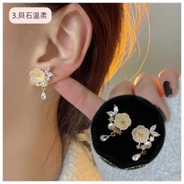 【HaNA 梨花】無耳洞時髦輕奢特集．熱賣蚊香盤無痛耳夾系列