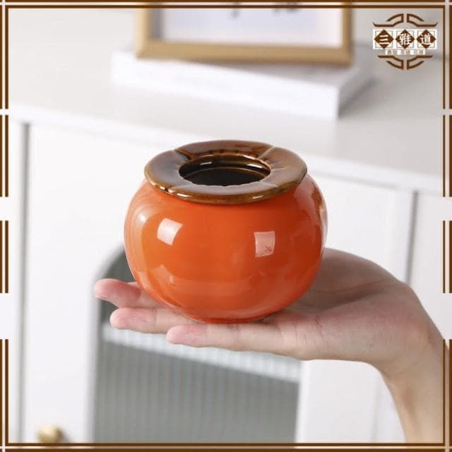 三雅道 柿柿如意喬遷之喜裝飾品開業桌面紅果盆栽擺件禮物布置客廳擺設