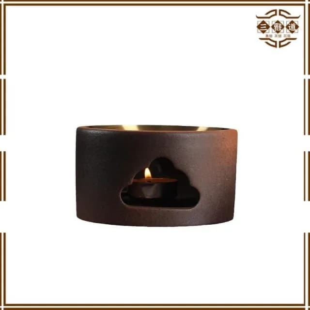 三雅道 陶瓷蠟燭底座加熱精油熏香爐家用會所香薰燈咖啡粉檀香熏香器擴香