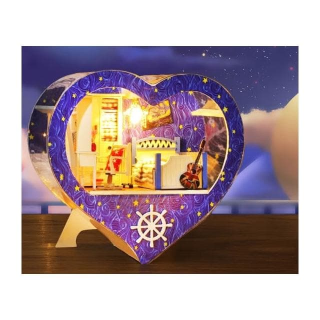 大旺小舖:DIY小屋星星小屋 袖珍屋娃娃屋材料包 生日結婚母親節情人節聖誕交換禮物 實體店面