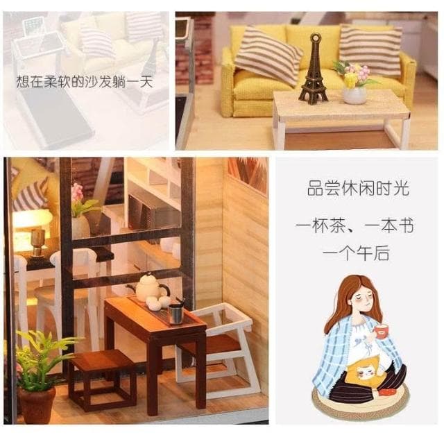 大旺小舖:台北現貨DIY小屋 給你幸福 袖珍屋娃娃屋材料包 生日結婚母親節情人節聖誕交換禮物 實體店面