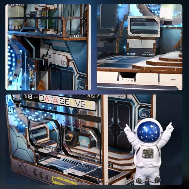 大旺小舖:書立DIY小屋異星樞紐 袖珍屋娃娃屋材料包 生日結婚母親節情人節聖誕交換禮物 實體店面