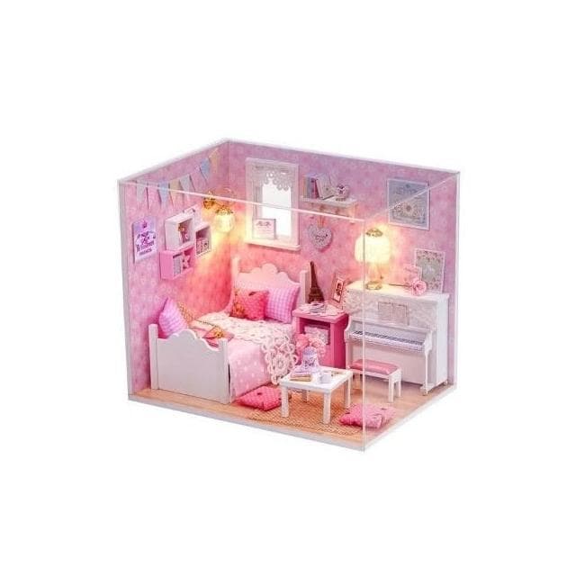 大旺小舖:DIY小屋袖珍屋娃娃屋材料包陽光公主 生日結婚母親節情人節聖誕交換禮物 實體店面