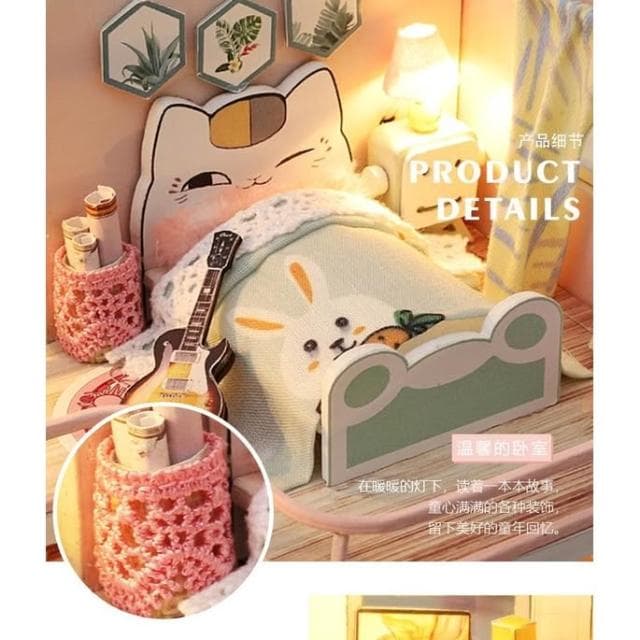大旺小舖:DIY小屋 花開物語 袖珍屋娃娃屋材料包  生日結婚母親節情人節聖誕交換禮物 實體店面