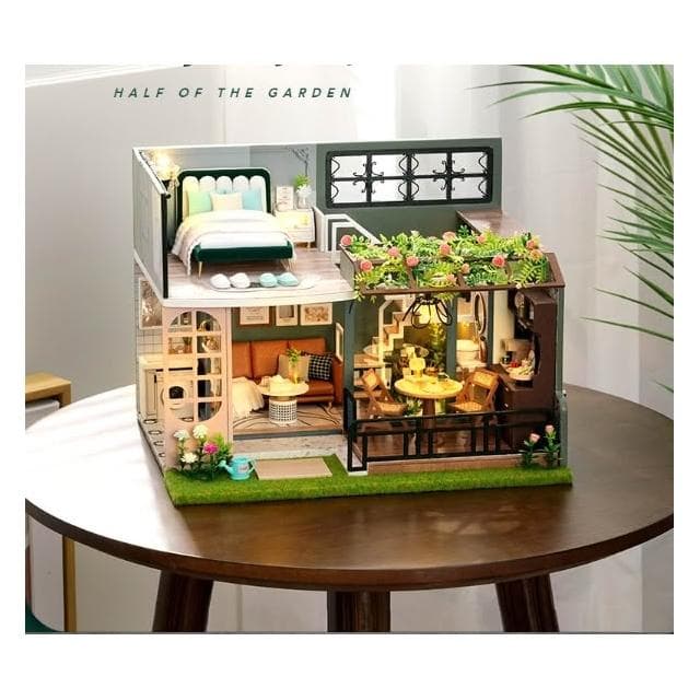 大旺小舖:DIY小屋袖珍屋娃娃屋材料包 小半花園 生日結婚母親節情人節聖誕交換禮物 實體店面