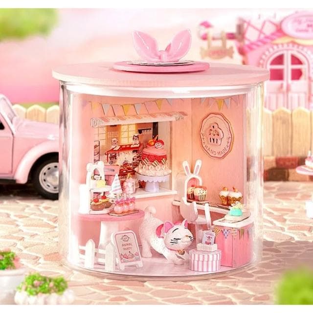 大旺小舖:台北現貨DIY小屋 小貓蛋糕店 袖珍屋娃娃屋材料包台北車站賣場上百款小屋生日結婚母親節情人節聖誕交換禮物