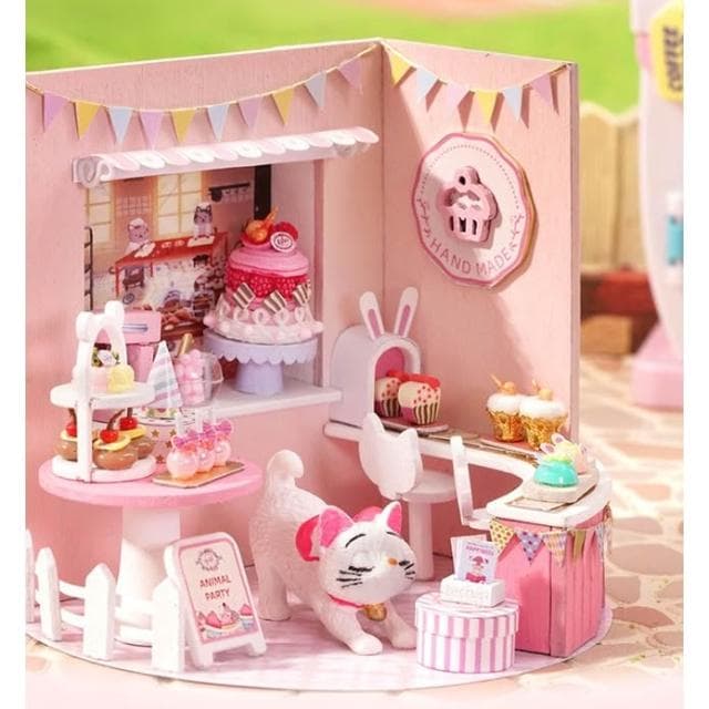大旺小舖:台北現貨DIY小屋 小貓蛋糕店 袖珍屋娃娃屋材料包台北車站賣場上百款小屋生日結婚母親節情人節聖誕交換禮物