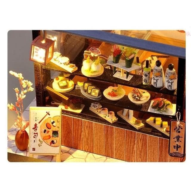 大旺小舖: diy袖珍娃娃屋材料包小屋壽司醬醬壽司店圓夢店鋪系列 台北車站實體店面 生日結婚母親節情人節聖誕交換禮物