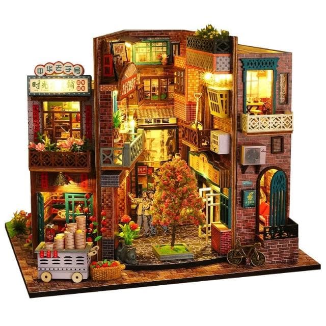 大旺小舖:DIY小屋 時代印記  袖珍屋娃娃屋材料包 實體店面 賣場上百款小屋生日結婚母親節情人節聖誕交換禮物