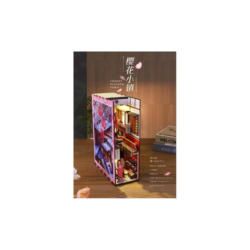 大旺小舖:diy袖珍娃娃屋材料包小屋櫻の町(櫻花小鎮)  生日結婚母親節情人節聖誕交換禮物 實體店面