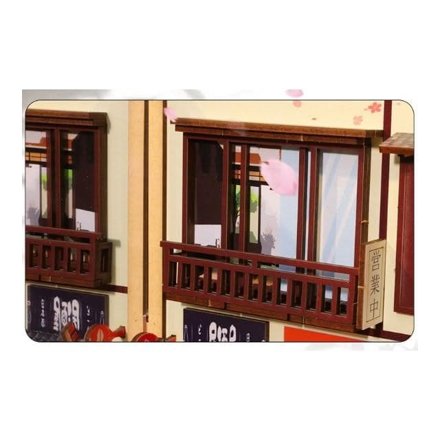 大旺小舖:diy袖珍娃娃屋材料包小屋櫻の町(櫻花小鎮)  生日結婚母親節情人節聖誕交換禮物 實體店面