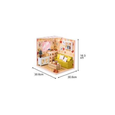 大旺小鋪:DIY小屋 悠閒小憩 袖珍屋娃娃屋材料包 生日結婚母親節情人節聖誕交換禮物 實體店面
