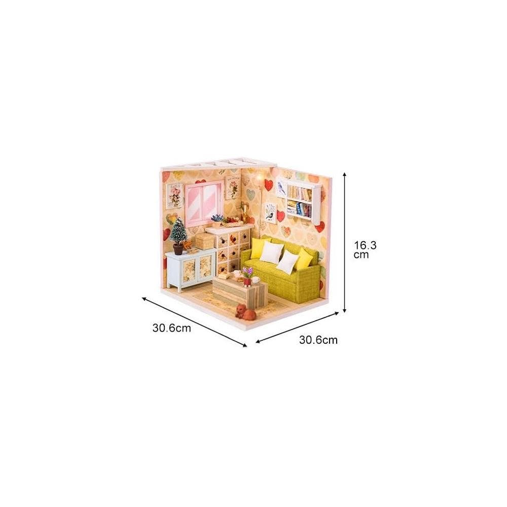 大旺小鋪:DIY小屋 悠閒小憩 袖珍屋娃娃屋材料包 生日結婚母親節情人節聖誕交換禮物 實體店面